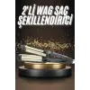 İkili Wag Maşa Saç Şekillendirici Seramik Kaplama Isı Ayarlı