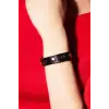 İnce Siyah Deri Bileklik 1079