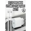 İOS Uyumlu Type-C Girişli Hızlı Şarj 15/15 Pro Max Adaptör ve Kablosu