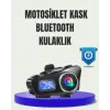 IP65 Suya Dayanıklı Kask Bluetooth Kulaklık LCD Ekranlı