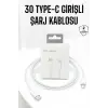 Iphone Uyumlu İOS Uyumlu Lightning Hızlı Şarj Tye C Lightning Şarj Kablosu
