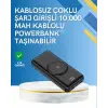 iPhone ve Android Uyumlu 10000mAh Powerbank – Hem Kablolu Hem Kablosuz