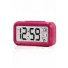 Işıklı Dereceli Masa Ofis Saati Alarmlı Termometre Takvim Çalar Saat