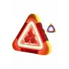 Işıklı İkaz Lambası Reflektör Şarjlı Işıklı Üçgen Led Acil Durum Feneri