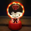 Işıklı Kırmızı I Love You Ayıcık