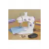 Işıklı Pedallı Dikiş Makinesi Mini Asw1 Beyaz Nakış