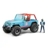 Jeep Cross Mavi Safari Aracı Ve Kasklı Pilotu
