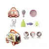 JND-6801 Taşıma Araba Çantalı Hareketli Pilli Kedi Set -Vardem Oyuncak