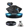 K-55 True Kablosuz Oyuncu Kulaklığı Işıklı Kulakiçi Bluetooth Kulaklık 5.0