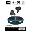 K55 Tws Pro Oyuncu Kulaklığı 3D Stereo Ses Extra Bass Işıklı Mikrofonlu Bluetooth Kablosuz Kulaklık