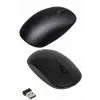 Kablosuz Bağlantı Yüksek Hassasiyetli Kablosuz Wireless Siyah Mouse