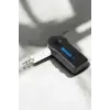 Kablosuz Bluetooth Aux Araç Kiti Siyah Hafıza Kartlı