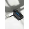 Kablosuz Bluetooth Aux Araç Kiti Siyah Hafıza Kartlı