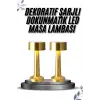 Kablosuz Renkli Masa ve Gece Lambası Altın Rengi Dokunmatik Led Lamba