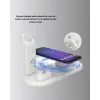 Kablosuz Şarj İstasyonu 4’ü 1 Arada iPhone Watch ve AirPods Uyumlu