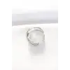 Kalın Silver Renk Ayarlanabilir Yüzük