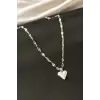 Kalp Çelik Kolye