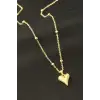 Kalp Şekilli Uçlu Kolye