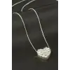 Kalp Zirkon Taşlı Kolye