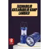 Kamp Feneri Şarj Edilebilir Güneş Enerjili Işıldak USB Şarjlı