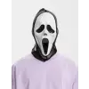 Kapşonlu Çığlık Maskesi Scream Maskesi - Hayalet Maskesi 33x21 cm