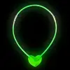 Karanlıkta Yanan Glow Kalp Şekilli Kolye 6 Adet