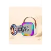 Karaoke Kablosuz Hoparlör Mikrofonlu Rgb Işıklı Bluetooth Speaker Tf Kart/usb Beyaz