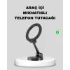 Katlanır Manyetik Araç İçi Telefon Tutucu – 360° Dönebilen, MagSafe Uyumlu, Güçlü Mıknatıslı Tasarım