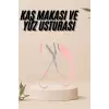Kavisli Kaş Kirpik Düzeltici Bıyık Alma Taraklı Kaş Makası Yüz Bakım Seti Makas