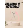 Kavisli Kaş Kirpik Düzeltici Bıyık Alma Taraklı Kaş Makası Yüz Bakım Seti Makas