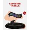 Kayan Yazı Destekli RGB LED Reklam Paneli USB ile Kolay Kurulumlu