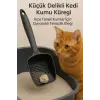Kedi Kumu Eleği (Küçük Delikli) | İnce Taneli Kumlar İçin Özel Filtreleme | Hızlı, Kolay ve Hijyenik Temizlik Çözümü
