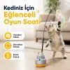 Kedi Şekilli Dönen Peluş Balıklı Olta Oyuncağı