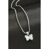 Kelebek Çelik Kolye