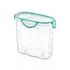 Kilitli Kapaklı Contalı Hava,su Sıvı Geçirmez 1,7 Litre Erzak Saklama Kabı-sa585