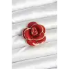 Kırmızı Gül Model Broş