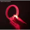 Kırmızı Led Işıklı Baskı Yapılabilen Pilli Bileklik Bilezik 1,5 cm Genişlik