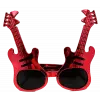 Kırmızı Renk Rockn Roll Gitar Şekilli Parti Gözlüğü 15x15 cm