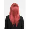 Kızıl Renk Düz Kesim Uzun Parti Peruğu Takma Saç