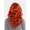 Kızıl Renk Kahküllü Dalgalı Uzun Parti Peruğu