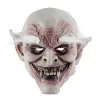 Korku Zombi Maskesi Beyaz Saçlı Kaşlı Lateks Vampir Maskesi Et Maske