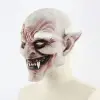 Korku Zombi Maskesi Beyaz Saçlı Lateks Vampir Maskesi