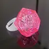 Kristal Tasarımlı Led Işıklı Pembe Yüzük