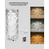 Kristal Tasarımlı RGB LED Gece Lambası – Kumandalı, Renk Değiştiren Dekoratif Işık
