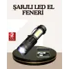 Küçük Boy Şarjlı LED El Feneri Taşınabilir Klipsli