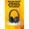 Kulak Üstü Bluetooth Kulaklık Ayarlanabiilir Uzun Pil Ömrü Kablosuz 5.0 Bluetooth