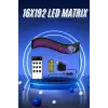 Kumandalı App Kontrollü LED Ekran 16X192 pixel Led Matrix Araç Camı Yazısı