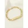 Künye Çelik Bileklik (İsim Yazılabilir) 4 cm