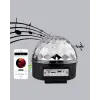 LED Disko Küresi Bluetooth Hoparlörlü Ritimle Senkronize Döner Işıklı