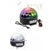 Led Işık Disko Topu Bluetooth Hoparlörlü USB Müzik Çalar Kumandalı